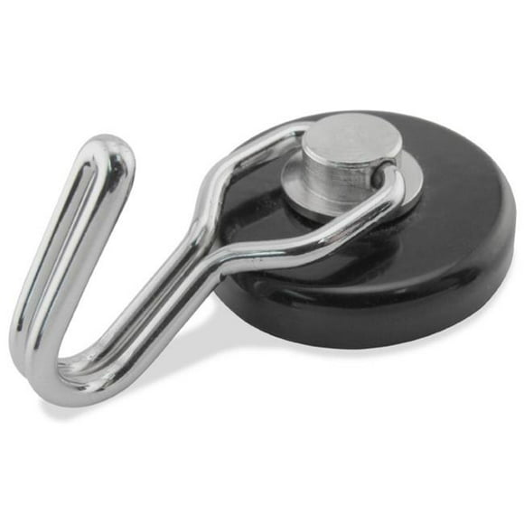 Master Magnetics MHHH20X12 Ferrite Magnet/Low Carbon Steel Magnetic Hook with Handy Hook Chrome Plate 2.04 Diameter 1.275 Total Height Inc. Silver Pack of 12 1.275 Total Height 20 lb. 2.04 Diameter 
